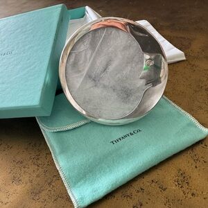 Tiffany & Co. Silver Round picture frame for babies